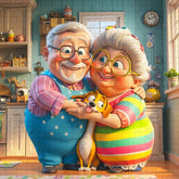 Cuddles in the Kitchen Jigsaw Puzzle 1000 Pieces